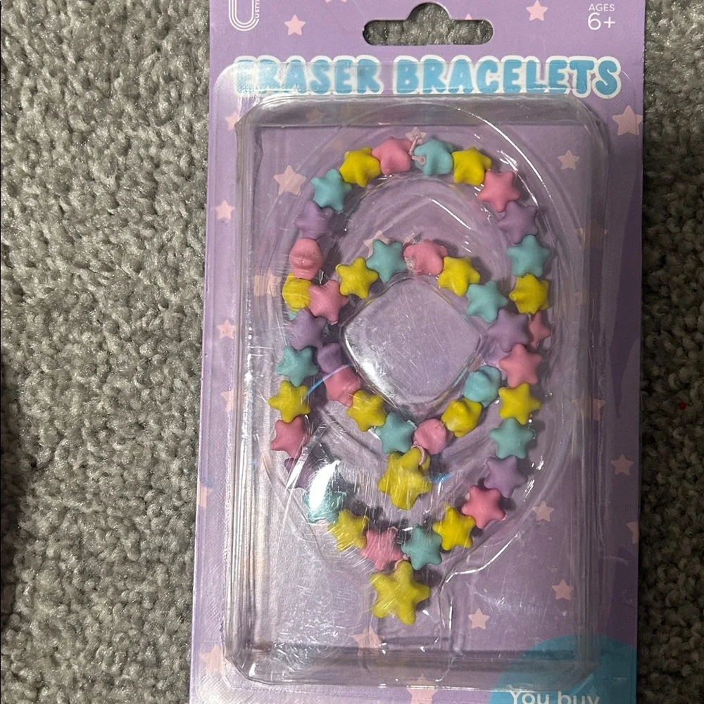 ✏️📚 School Supply Bundle – Pencils, Sharpeners & Fun Eraser Bracelet! 🎒✨